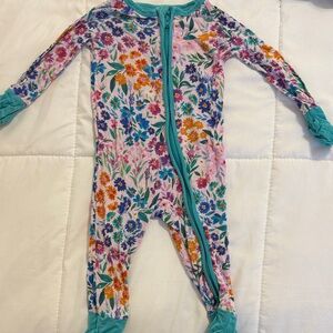 Little Sleepies Colorful Floral Kids Footie